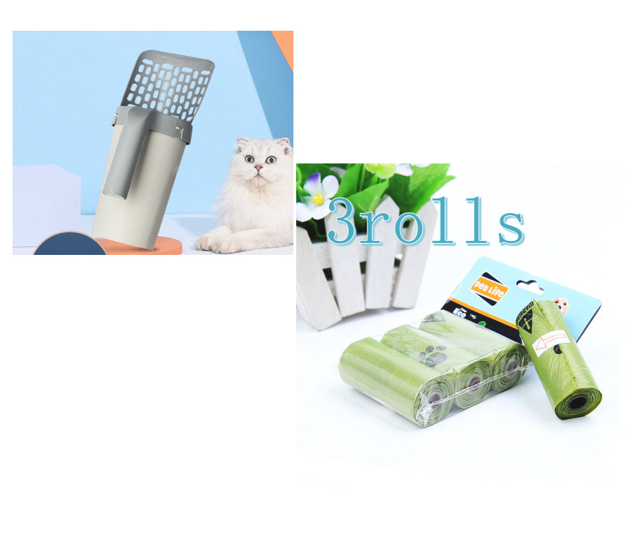 Cat Litter Scoop with Waste Storage Box