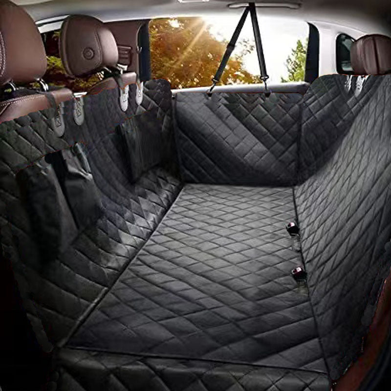 Car Pet Seat Cover Waterproof Dog Mat with Double Pockets