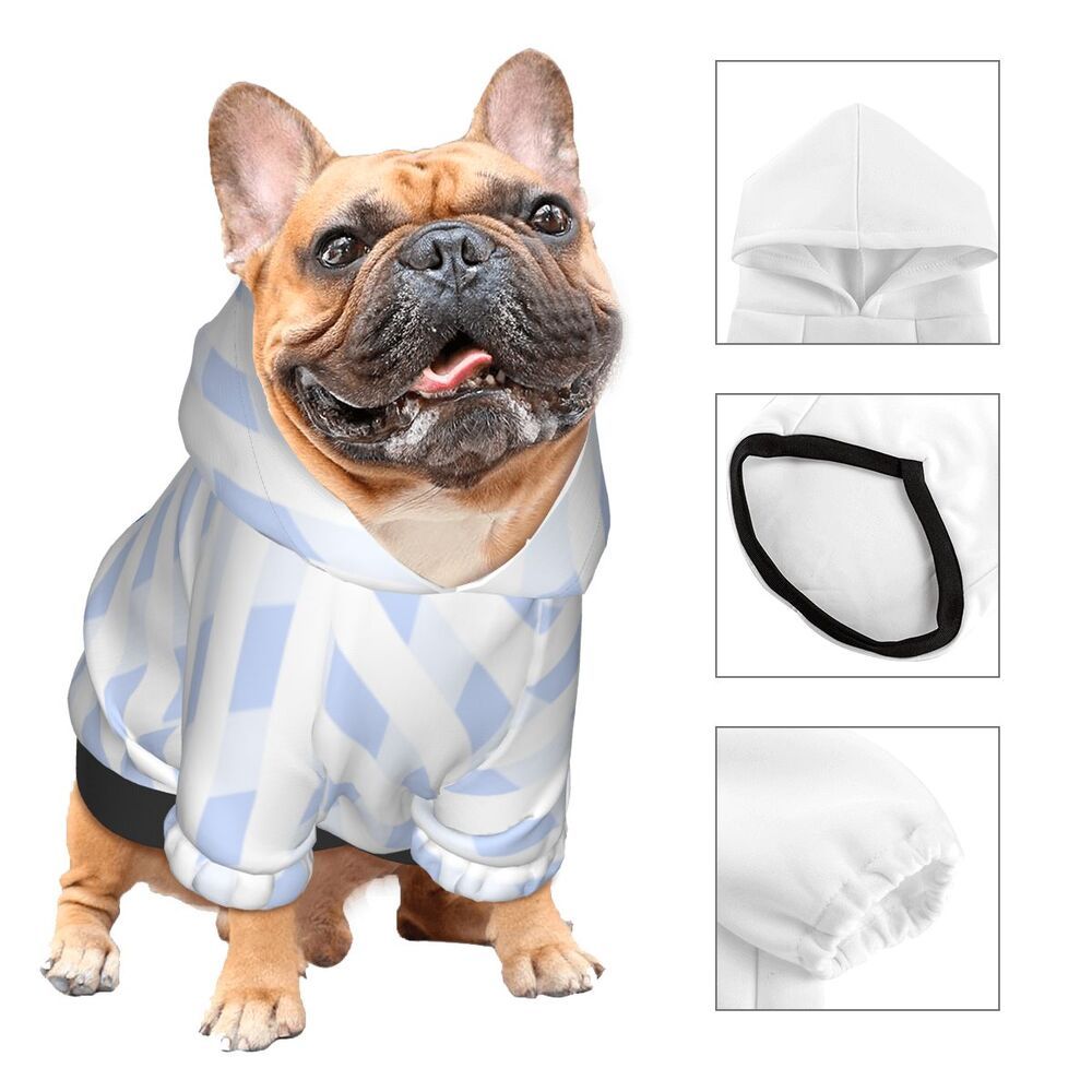 Cozy Small Pet Hooded Sweater for Dogs and Cats Soft Polyester Pet Clothing