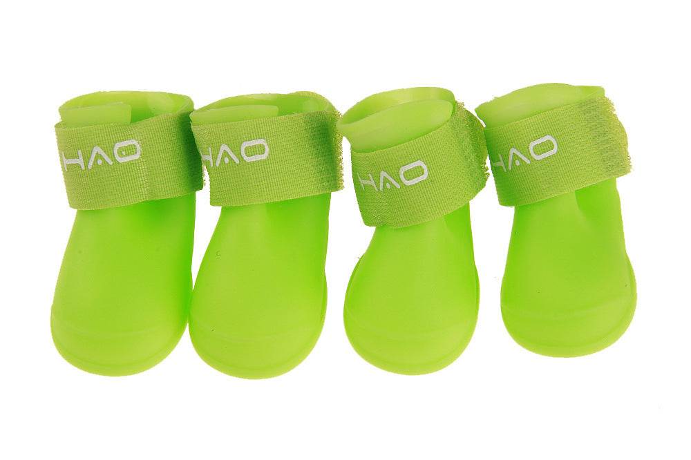 Waterproof Cartoon Pet Dog Shoes Candy Rain Boots