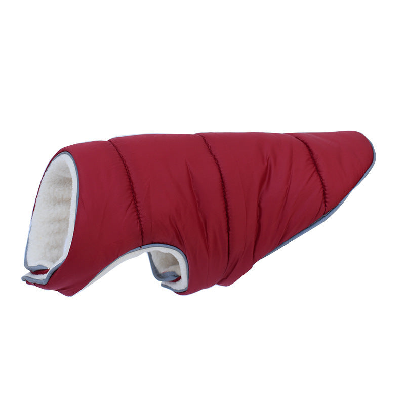 Warm Winter Pet Jacket with Reflective Features Fleece Coat for Small Medium Large Dogs