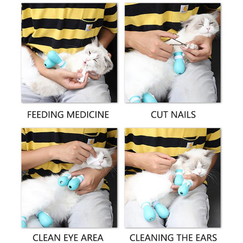 Anti Scratch Cat Foot Covers for Grooming