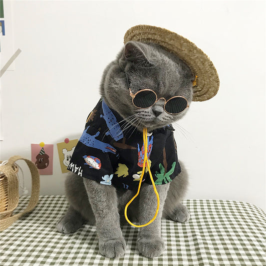 Stylish Summer Cat Clothes Set