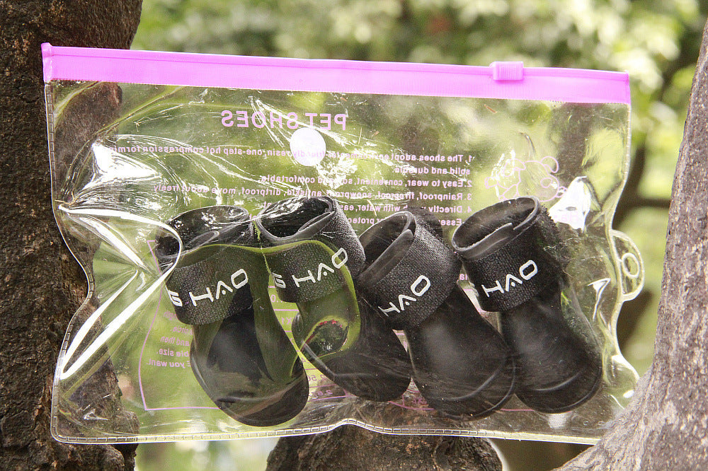 Waterproof Cartoon Pet Dog Shoes Candy Rain Boots