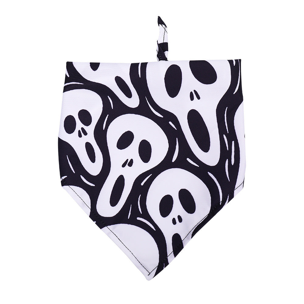 Halloween Dog Slobber Pet Scarf