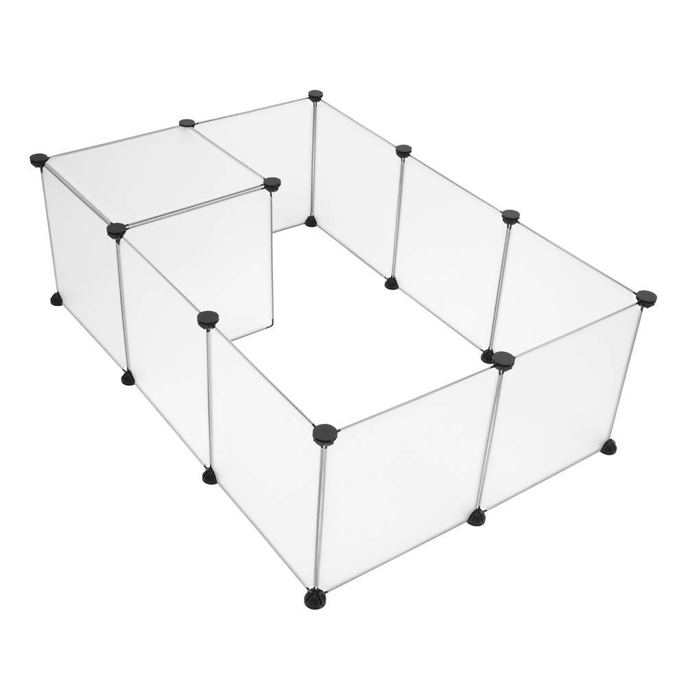 Pet Playpen Portable Plastic Yard Fence Animals Puppy Kennel Crate Fence Tent