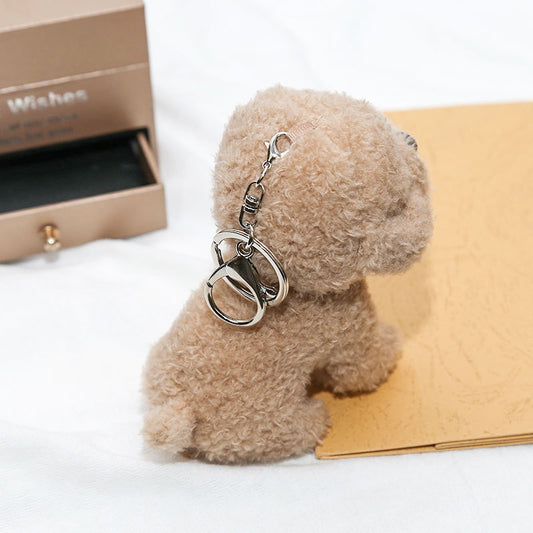 Poodle Plush Pendant Cartoon Puppy Key Chain