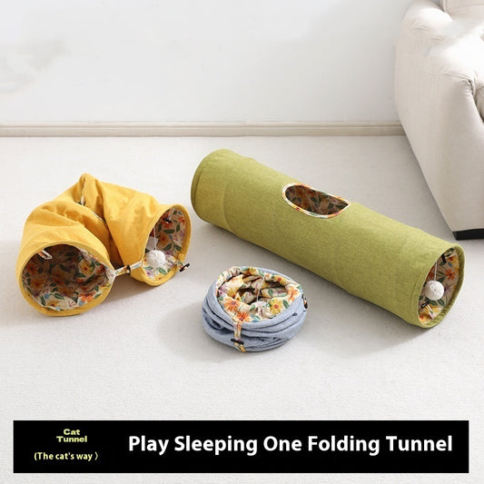 Self-Hi Relief Cat Tunnel Toy – Interactive Pet Toy for Play and Relaxation