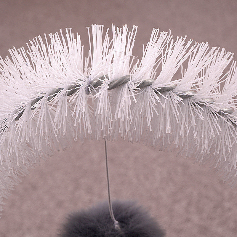 Plush Cat Grooming Brush for Itchy Relief