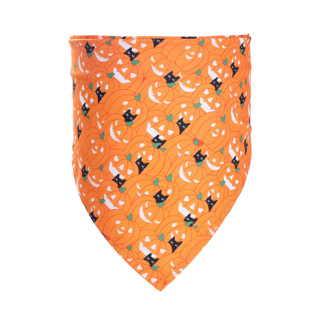 Halloween Themed Pet Bandana Triangle Scarf