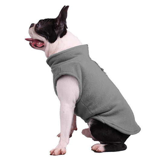 Soft Solid Color Fleece Singlet for Small and Medium Dogs