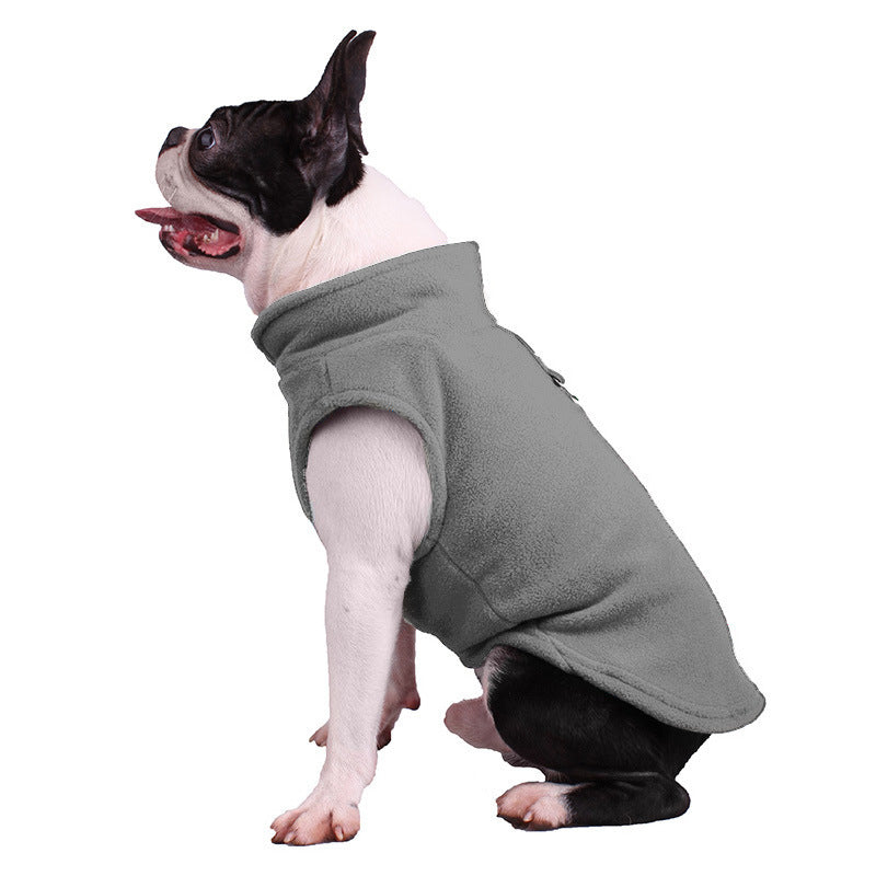 Soft Solid Color Fleece Singlet for Small and Medium Dogs