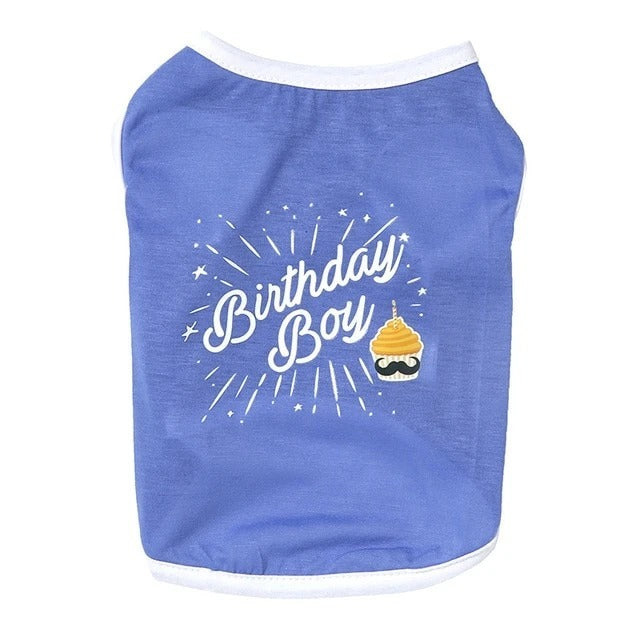 Casual Cotton Dog Vest in Light Blue for Comfort and Style