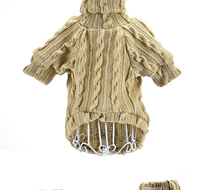 Premium Turtleneck Dog Sweater for Winter Warmth