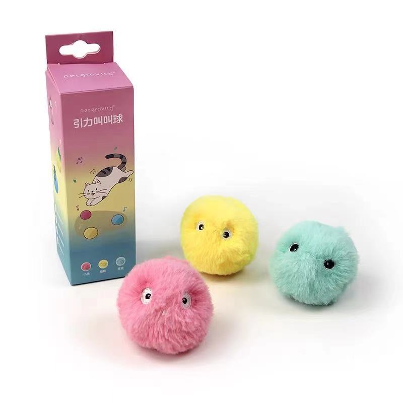Gravity Ball Mint Kitten Self-Play Toy – Interactive Fun for Cats