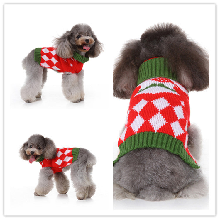 Soft Polyester Pet Sweater Casual Dog Clothes for Winter