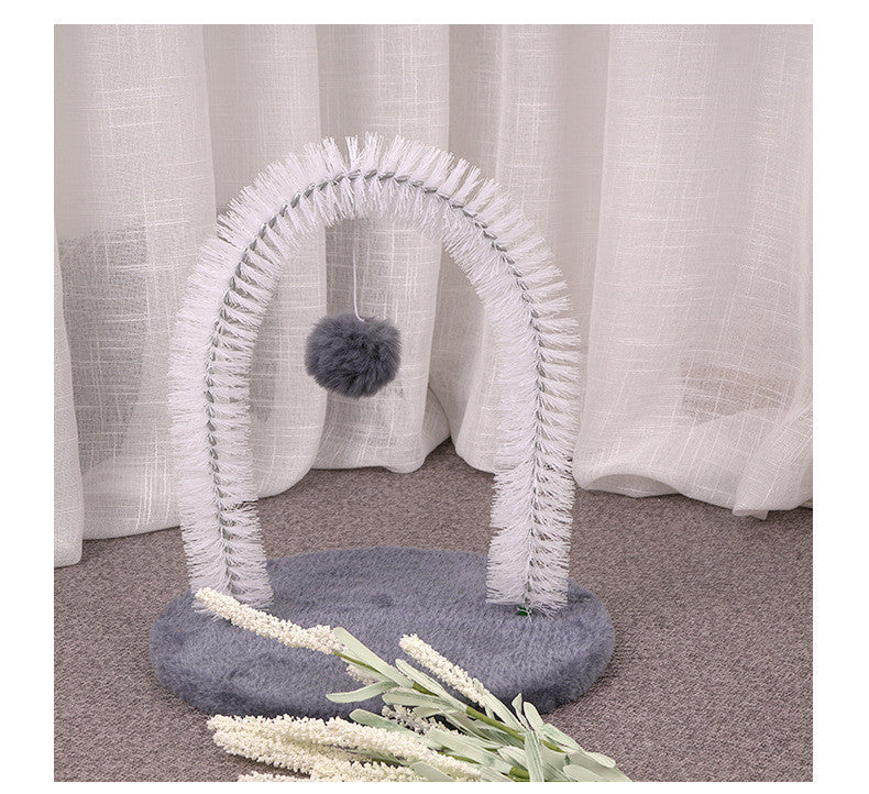 Plush Cat Grooming Brush for Itchy Relief