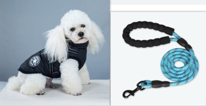 Waterproof Winter Dog Coat with Harness