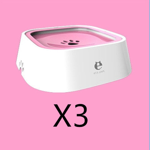 1.5L Floating Pet Water Bowl – Anti-Overflow Slow Feeder