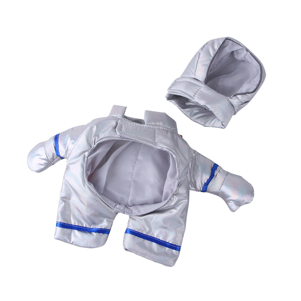 Funny Space Suit Costume for Pets Halloween Dress Up Dog Apparel