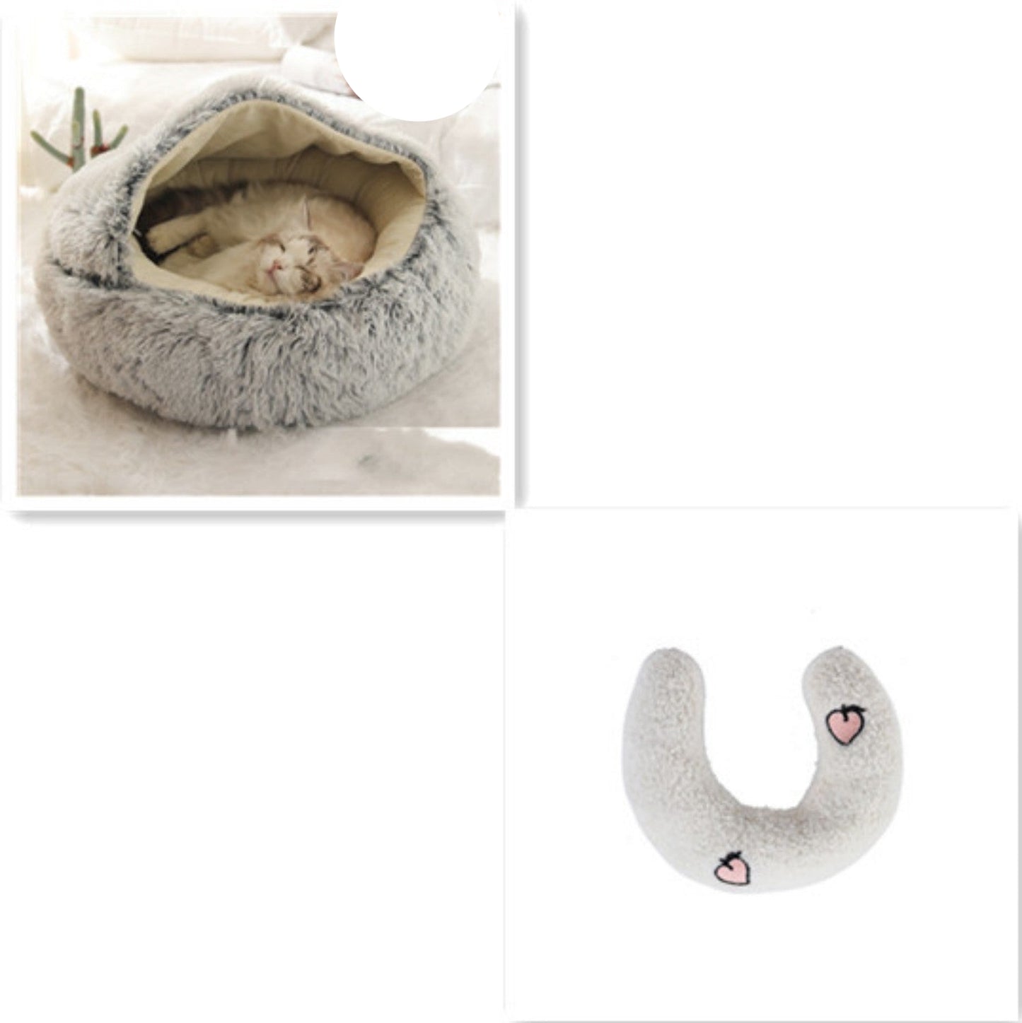 Cozy Cocoon Dog & Cat Pet Bed – Comfortable and Calming