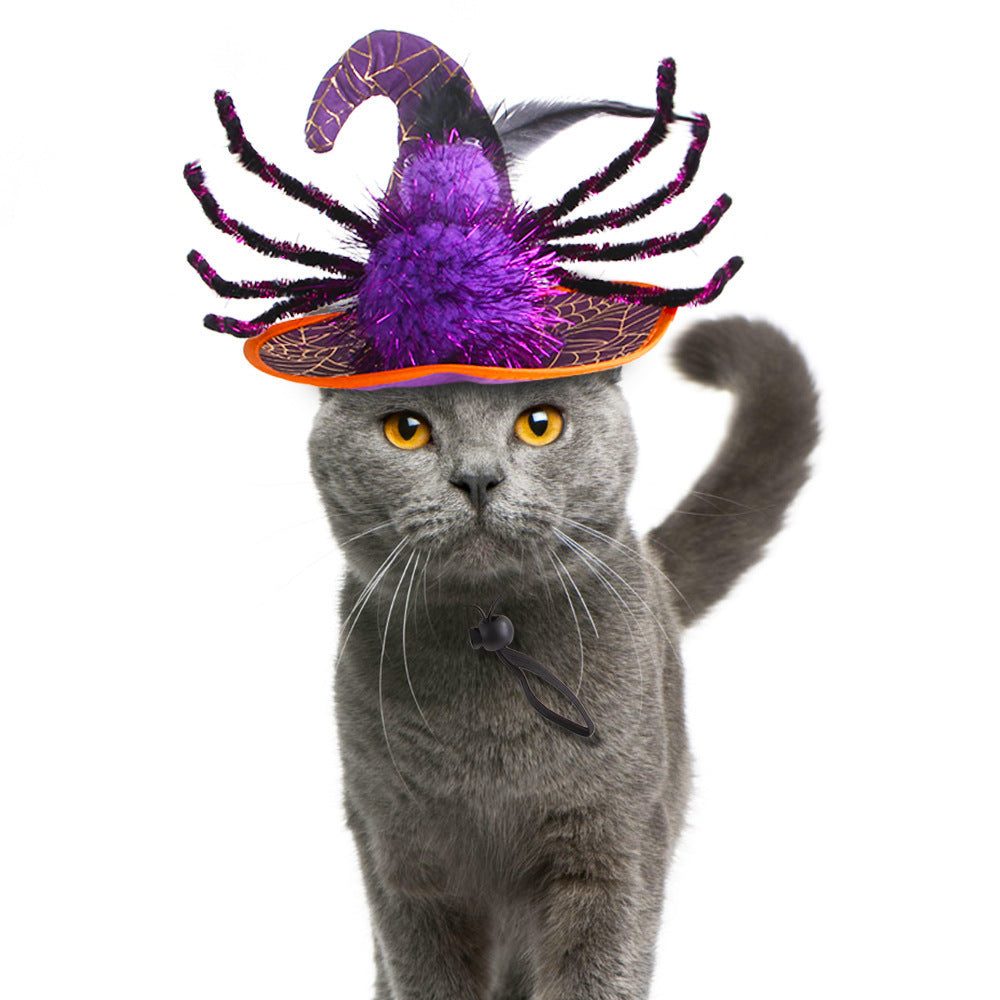 Funny Pet Headdress Cat Halloween Costume Headgear for Dogs and Cats