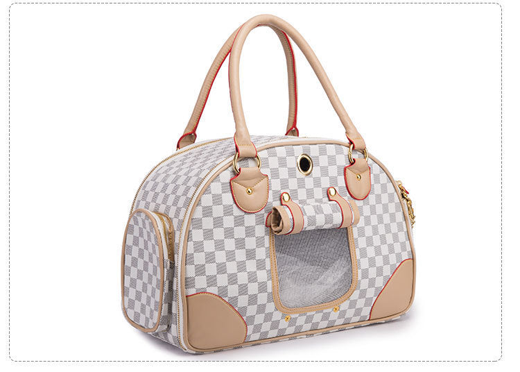 Stylish Anti Squeeze Pet Travel Bag for Small Dogs and Cats