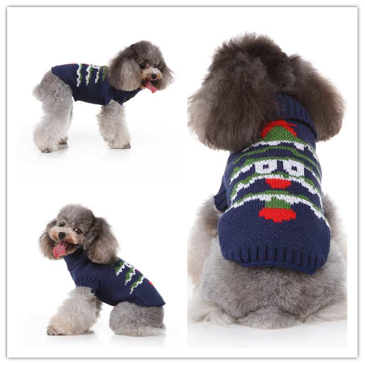 Soft Polyester Pet Sweater Casual Dog Clothes for Winter