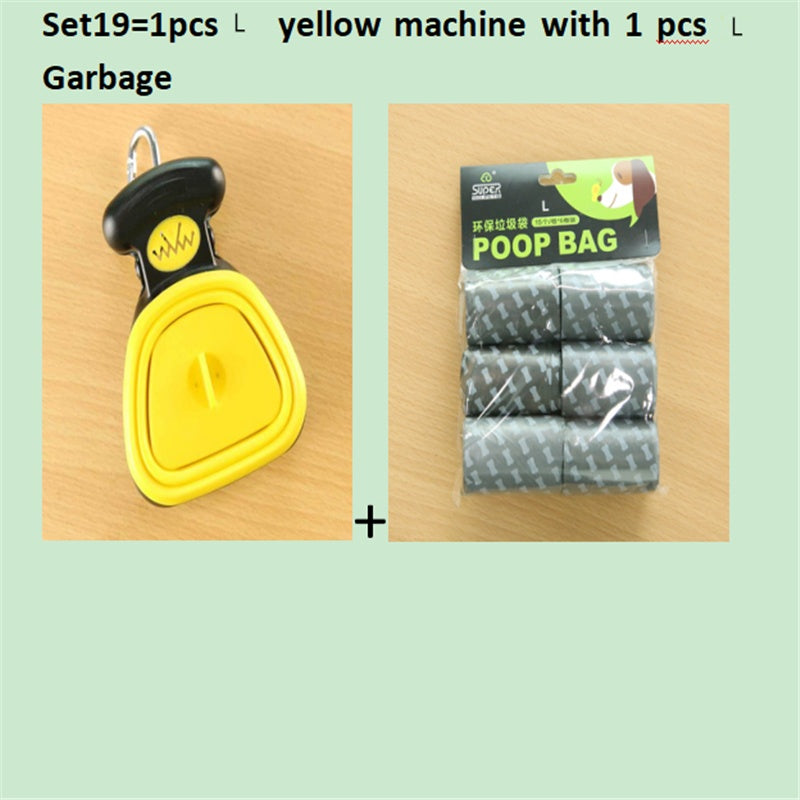 Foldable Dog Pooper Scooper with Waste Bags