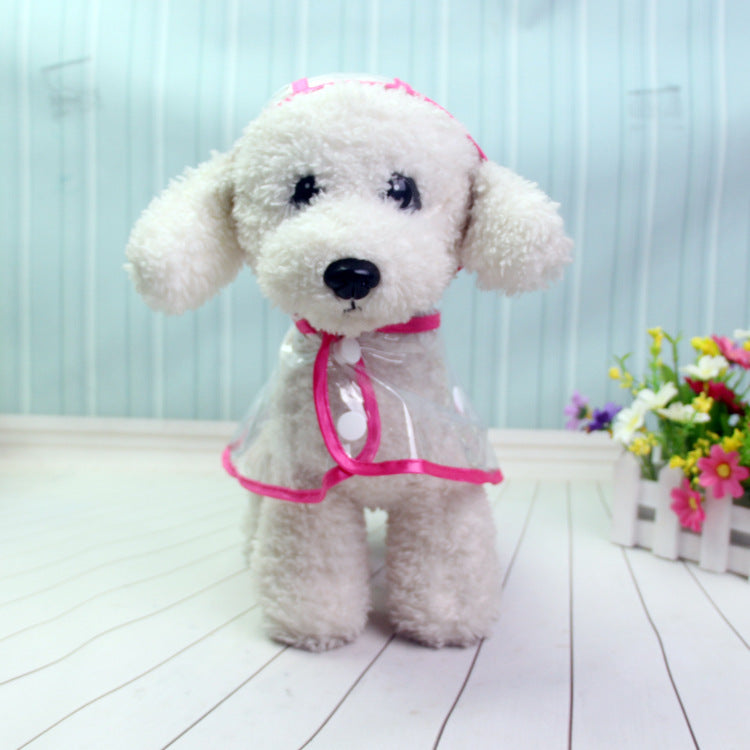 Transparent Raincoat Pet Dog Clothes Waterproof