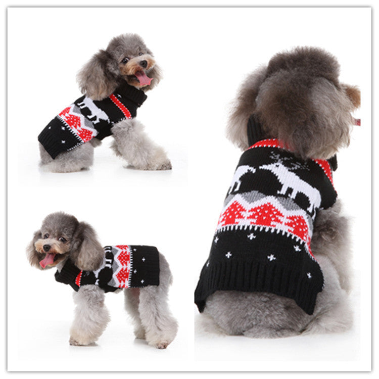 Soft Polyester Pet Sweater Casual Dog Clothes for Winter