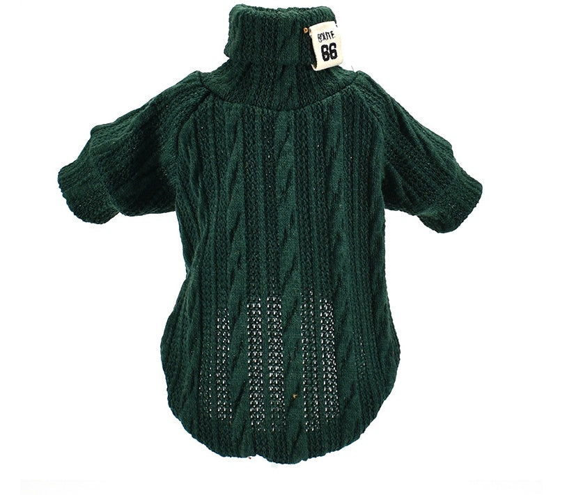 Premium Turtleneck Dog Sweater for Winter Warmth