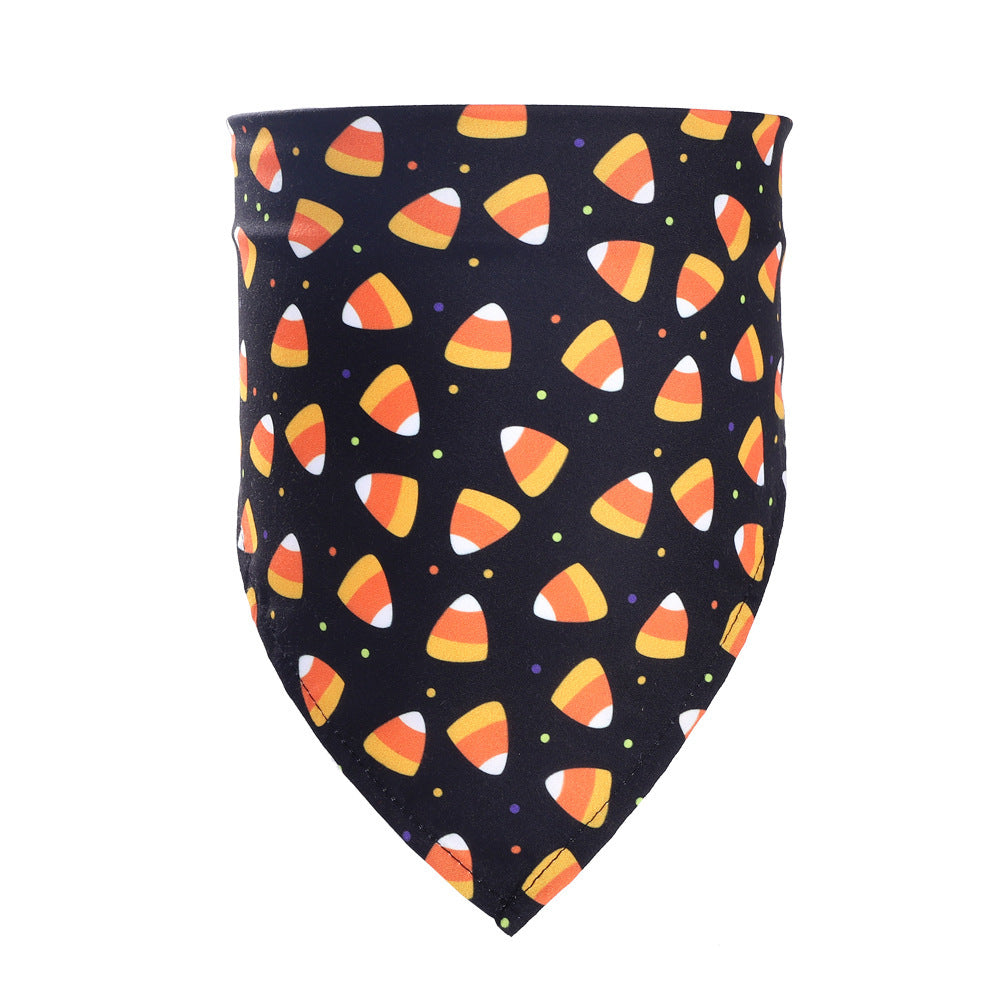 Halloween Themed Pet Bandana Triangle Scarf