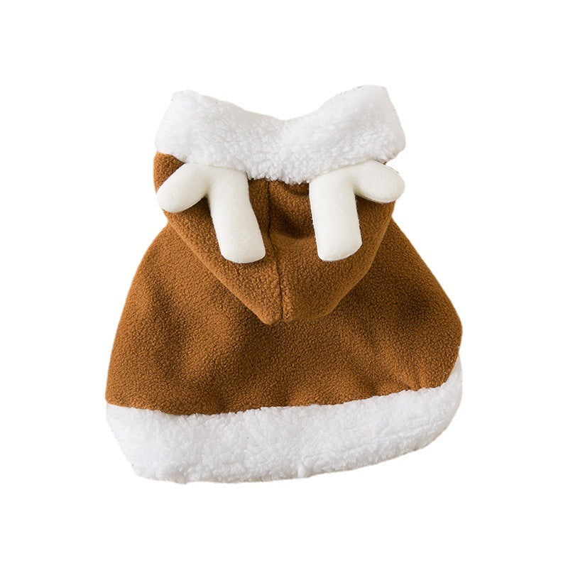 Christmas Pet Cloak Red Hooded Cape For Cats And Dogs
