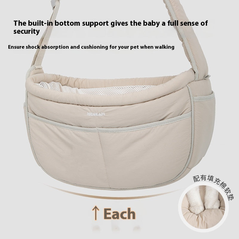 Portable Outdoor Lightweight Adjustable Pet Messenger Bag