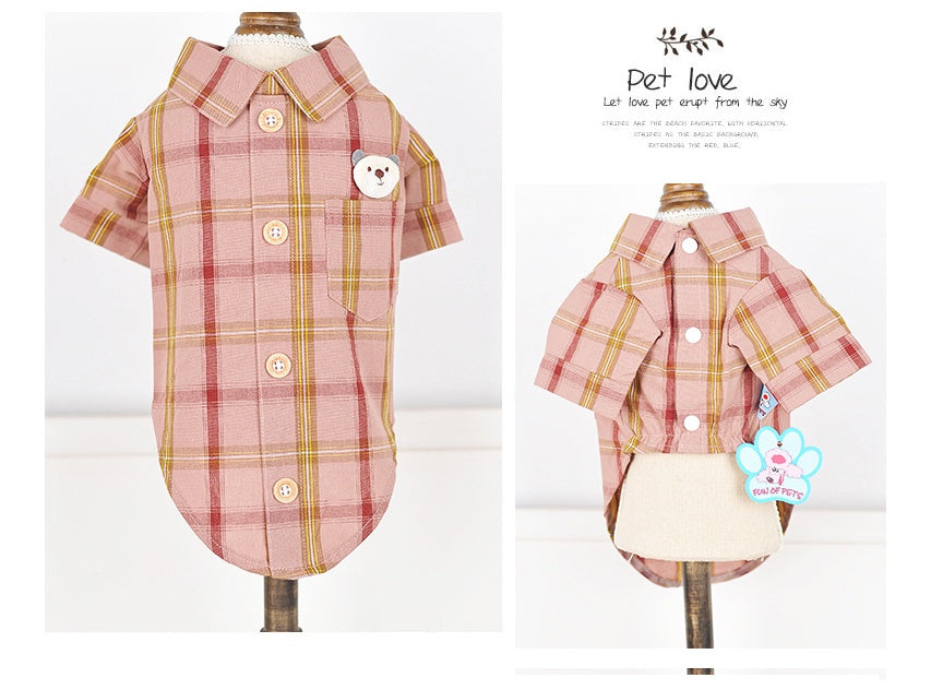 Soft Cotton Pet Shirt Lightweight and Breathable Everyday Wear