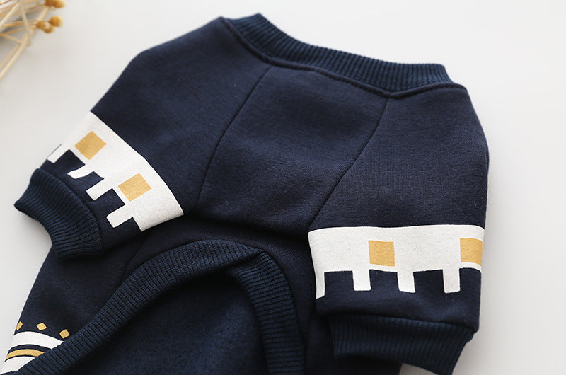 Casual Cotton Sweater for Pets Comfortable National Style Pet Clothing