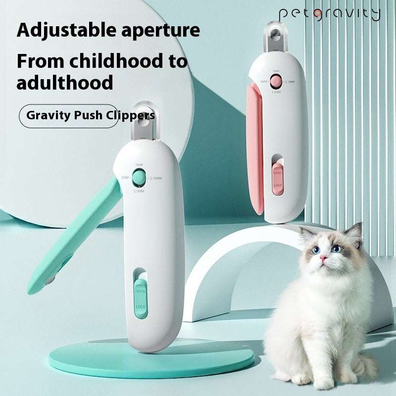 Cat Nail Clippers with Gravity Assist for Precision Cutting