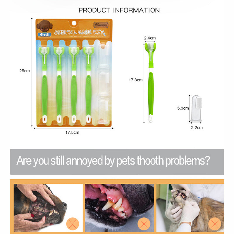 Best Dog Toothbrush with Silicone Finger Brush for Easy Cleaning
