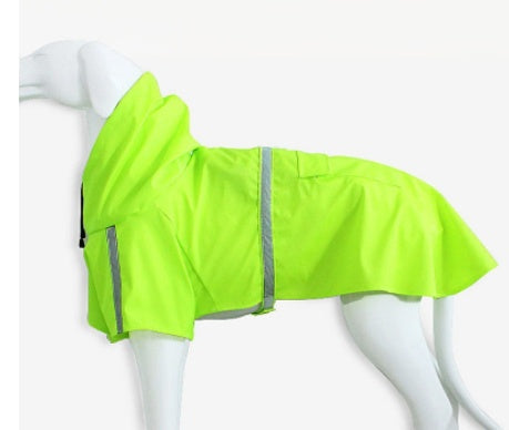 Spring and Summer New Dog Raincoat Waterproof Reflective Cape for Large Dogs