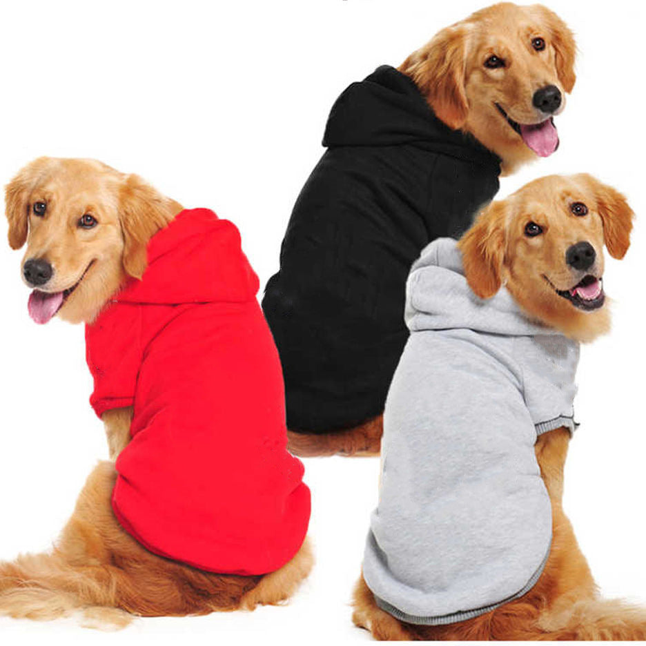 Solid Color Dog Sweaters Casual Pet Clothing for Small to Large Dogs