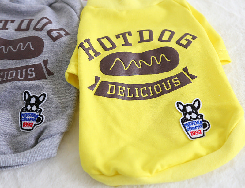 Soft Cotton Dog T Shirt Lightweight Pet Clothes for All Seasons