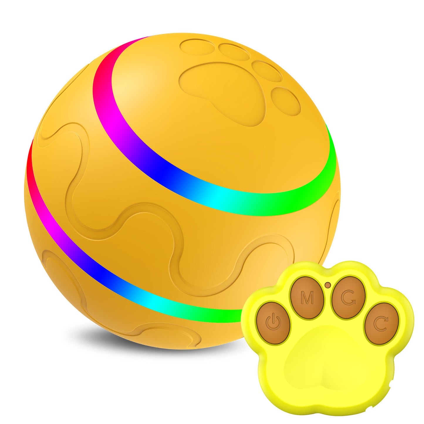Smart Auto-Rotating Pet Ball - USB Rechargeable