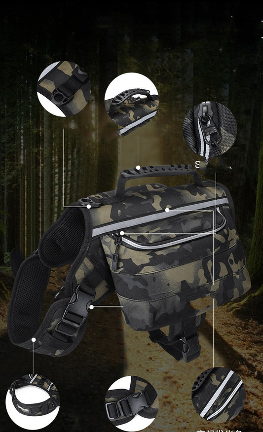 Outdoor Large Dog Backpack for Hiking and Travel
