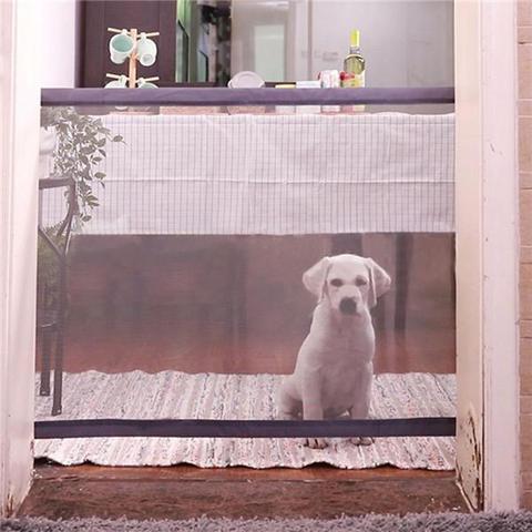 Foldable Mesh Pet Gate for Doors and Stairs