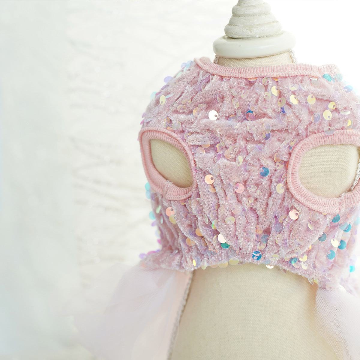 Pet Wedding Dress Dog Cat Skirt Sequin Gauze Dog Clothes