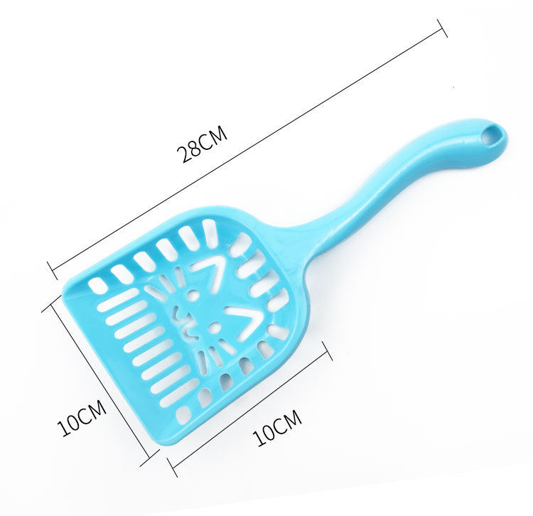 Durable Plastic Cat Litter Scoop with Cute Cat Face
