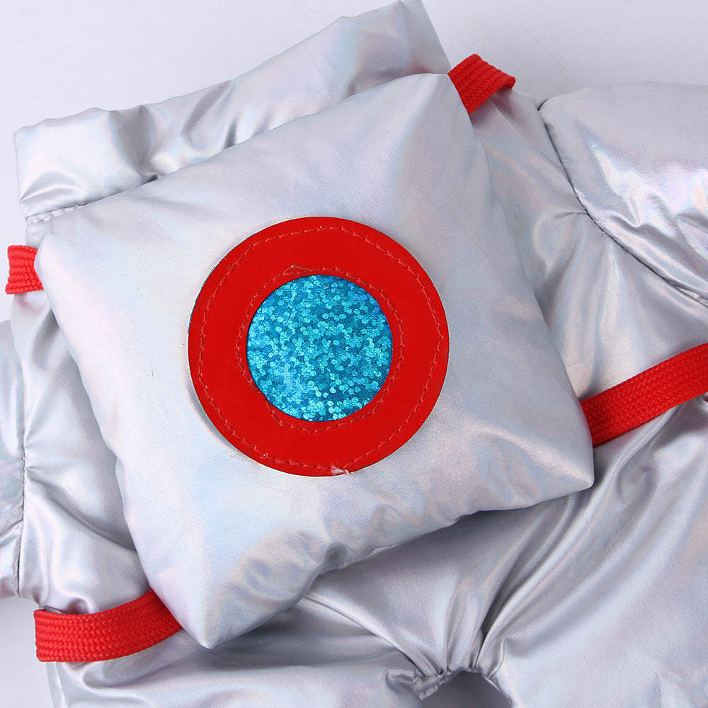 Funny Space Suit Costume for Pets Halloween Dress Up Dog Apparel