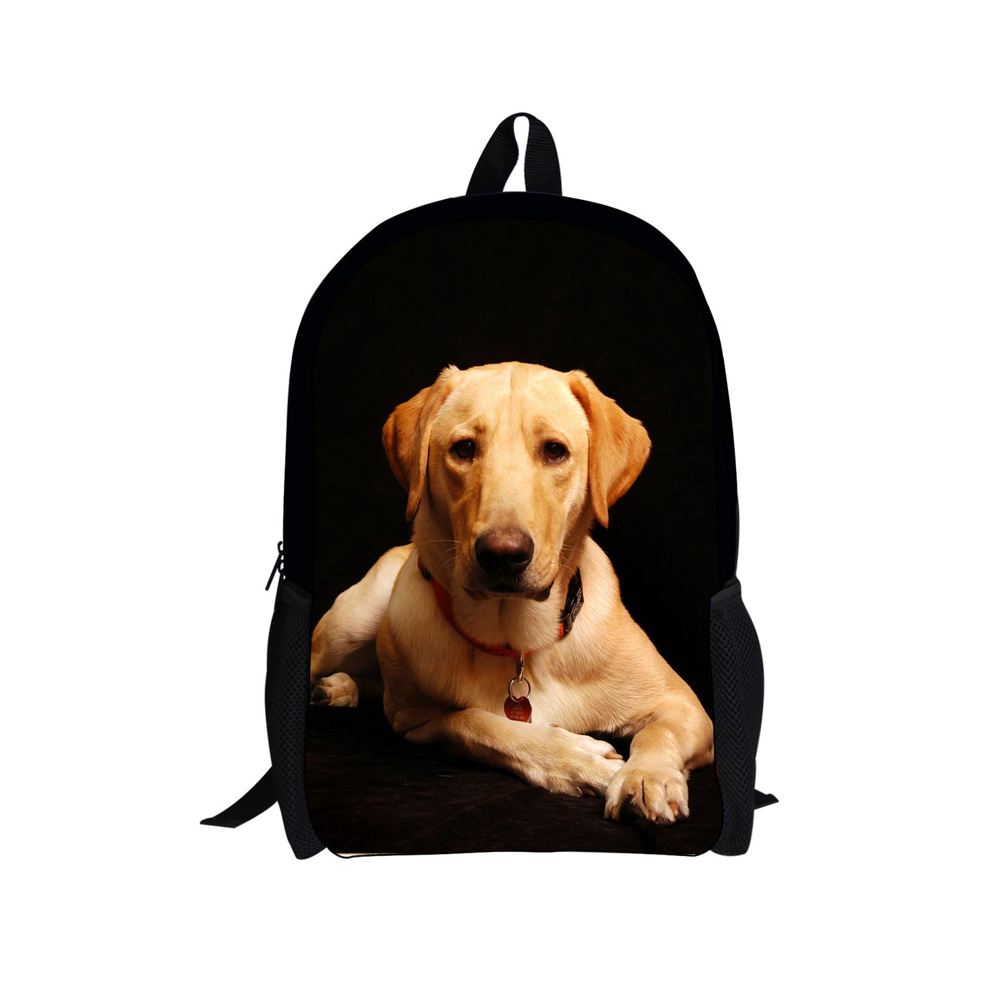 Cute printed dog waterproof backpack for elementary school students