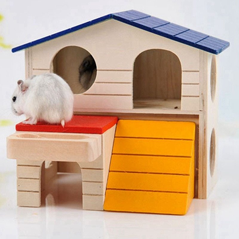 Double storey small pet color house